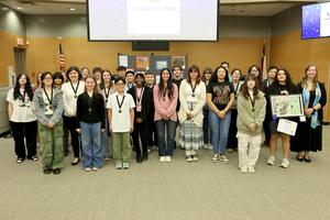 Canyon High School Winter Art Show students Jan. 13