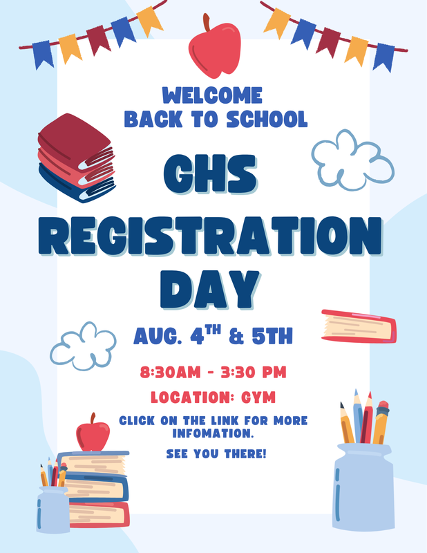 GHS Registration day flyer