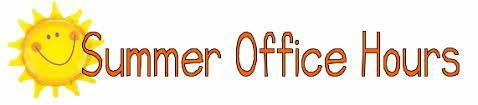 Summer Office Hours