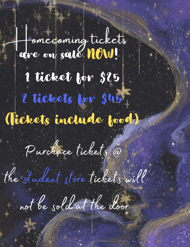 Buy your HOCO ticket before they sell out!/¡Compra tu entrada de Homecoming antes de que se agoten!