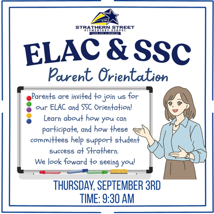 ELAC & SSC Parent Orientation Featured Photo