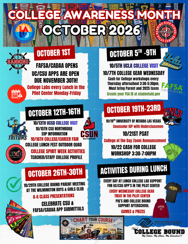 October College Awareness Month Event Flyer
