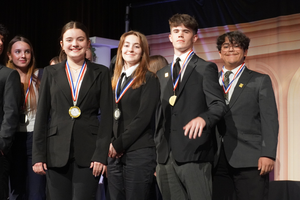 MHS Students earning state medal at BPA competition