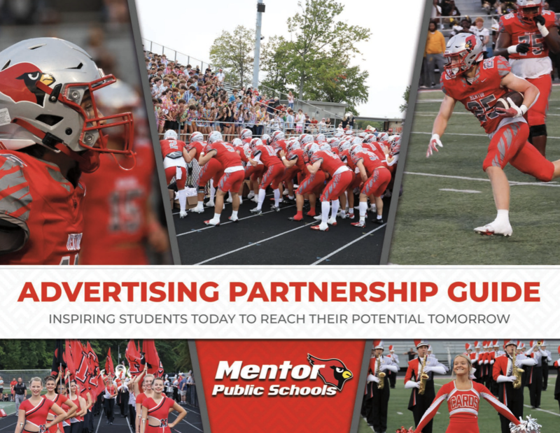 Cover of the advertising guide which has photos from a photoball game
