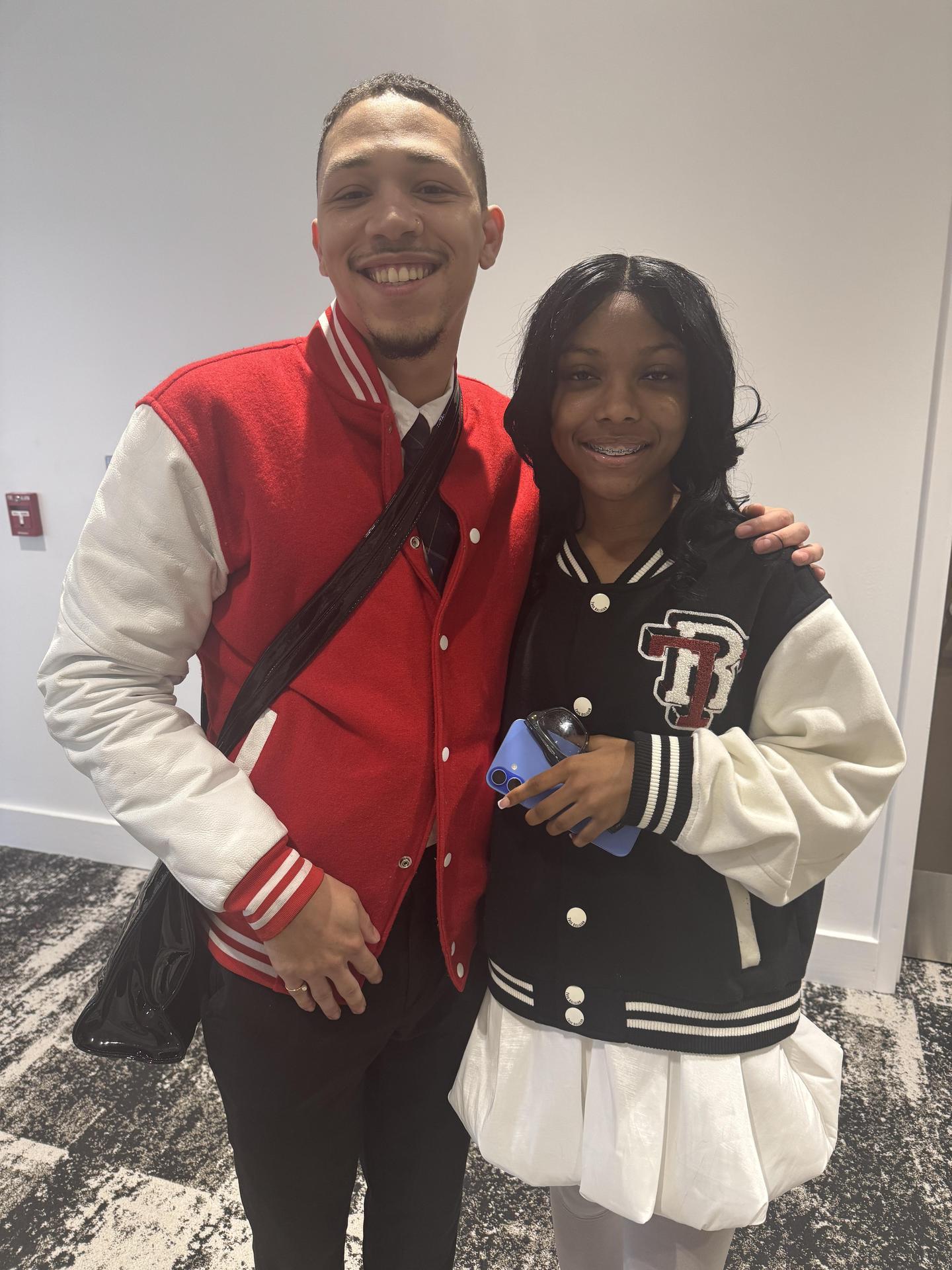 Mr. Brown and student