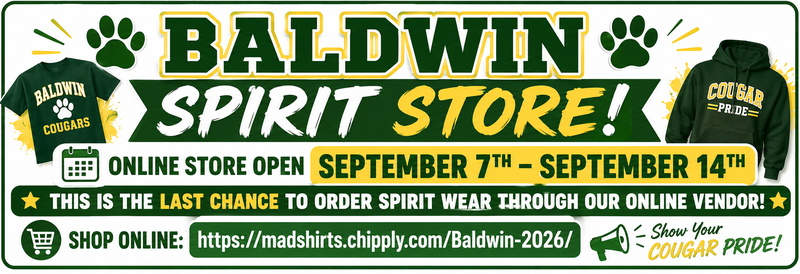 Baldwin Spirit Gear Store Open Now Featured Photo