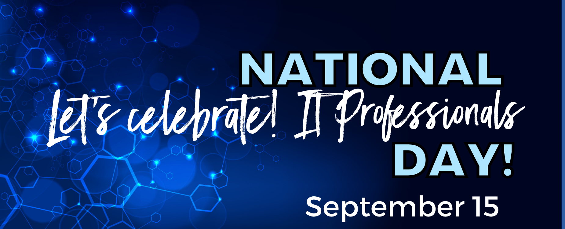 Text promoting National IT Professionals Day on September 15.