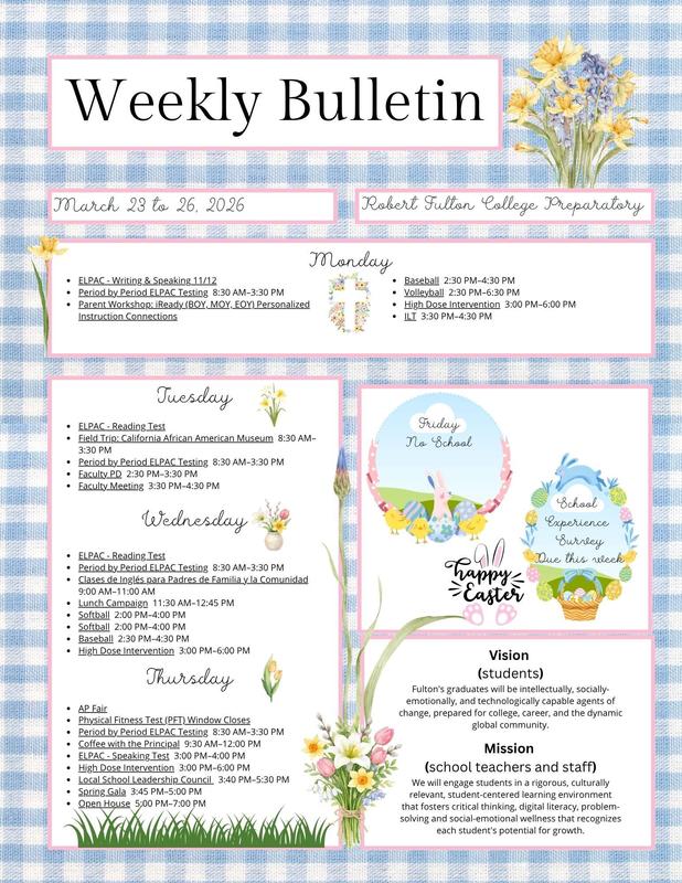 Weekly Bulletin