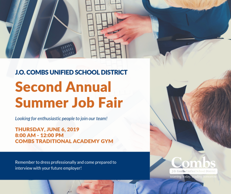 Second Annual Summer Job Fair Graphic