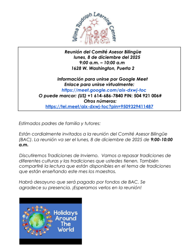 BAC flyer in spanish