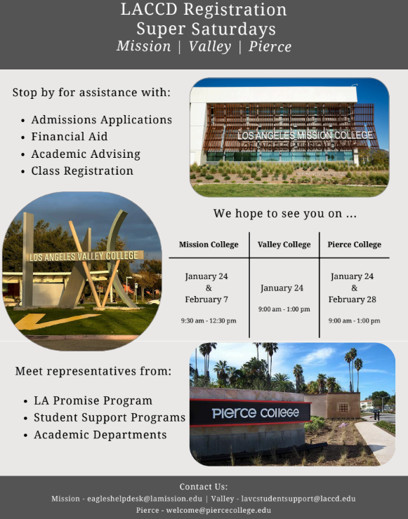Los Angeles Mission, Pierce and Valley are hosting Super Saturday! Featured Photo