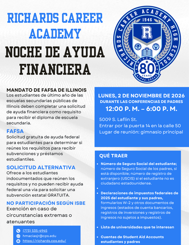 FAFSA Support with Mr. Macias/ Apoyo con la FAFSA con el Sr. Macías