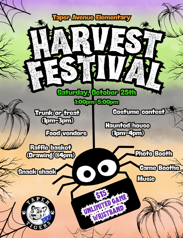 Taper Harvest Festival flyer 10-25-25