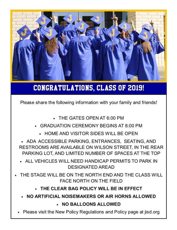 graduation information with a picture of graduates