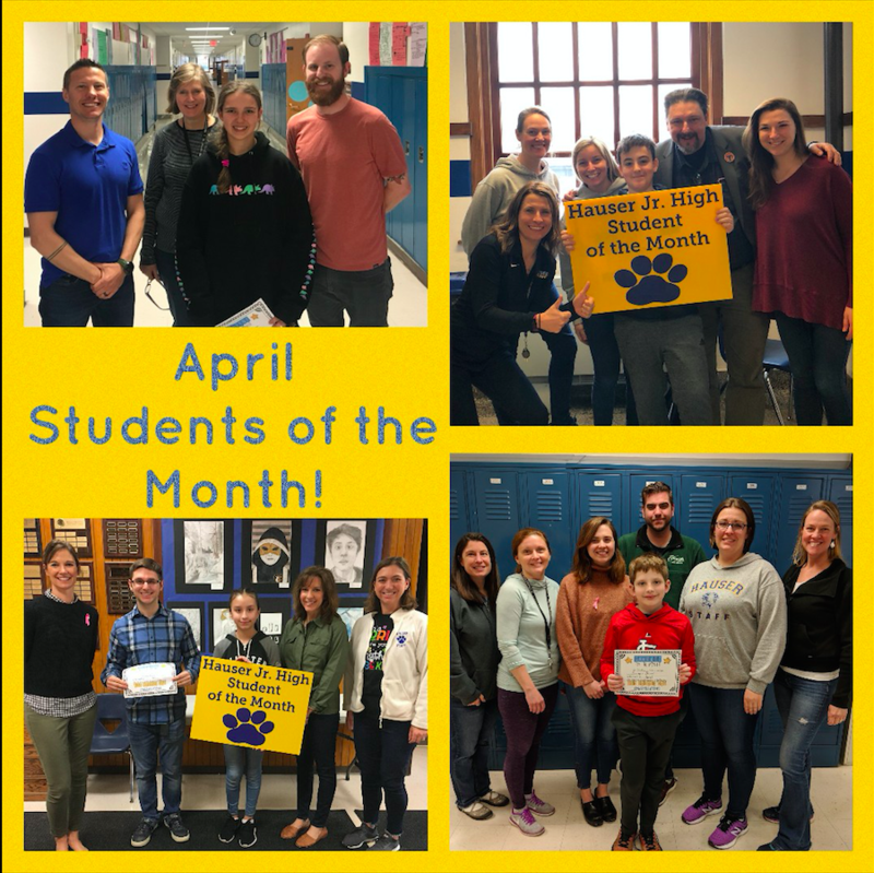 April Students of the Month!