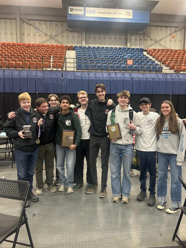 2nd place team in division B Maine Math Meet