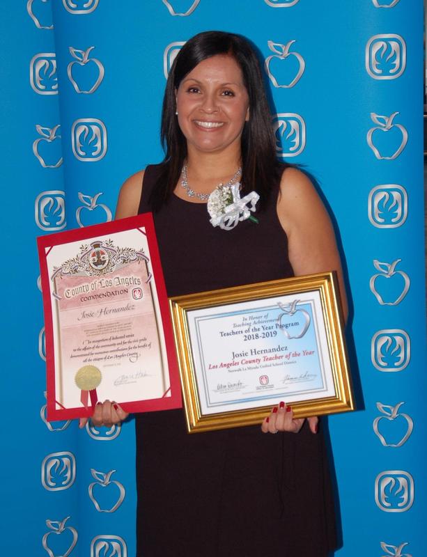 Josie Hernandez of Moffitt ES Selected as a 2018 L.A. County Teacher of the Year Featured Photo