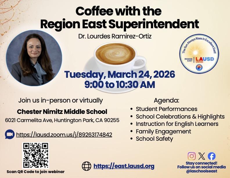 Coffee with the Superintendent Region East
