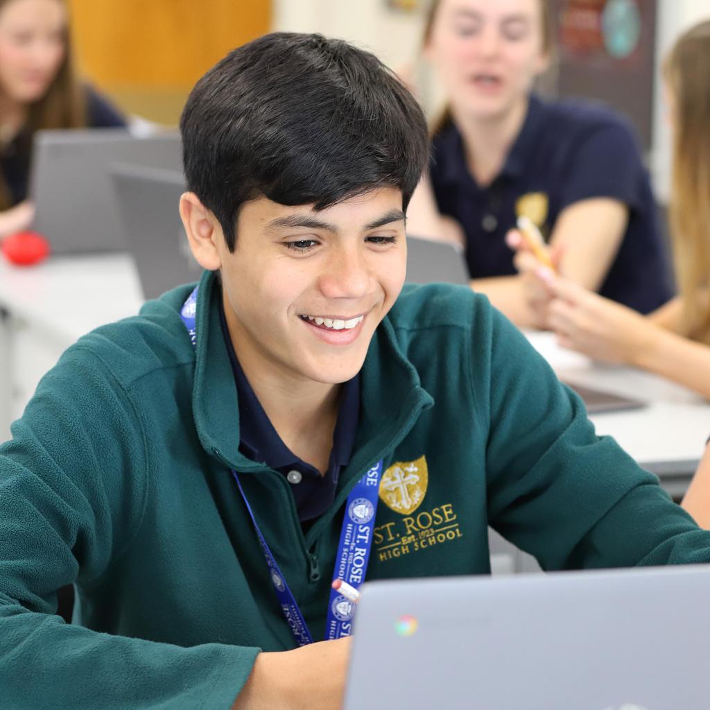 student in class
