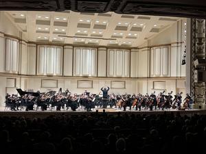 St. Louis Symphony performs during re-opening event