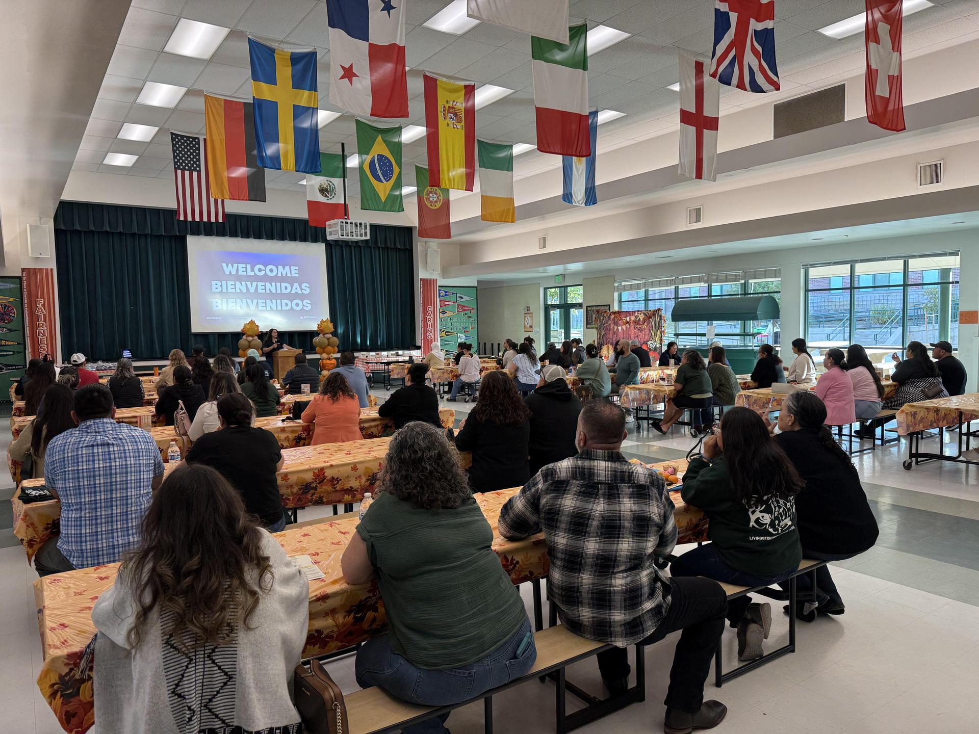 Parents sitting and listening