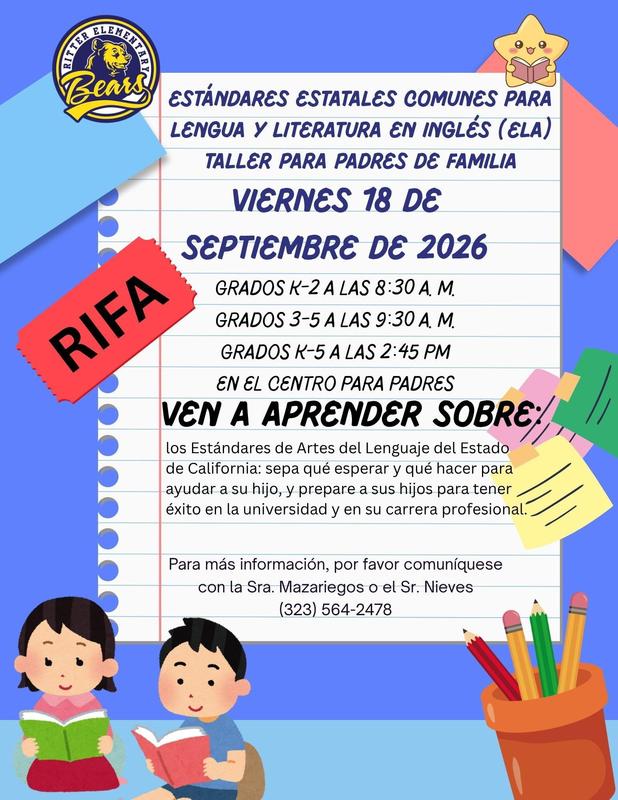 English Language Art Parent Workshop