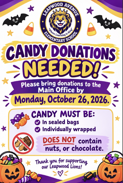 Candy Donations flyer