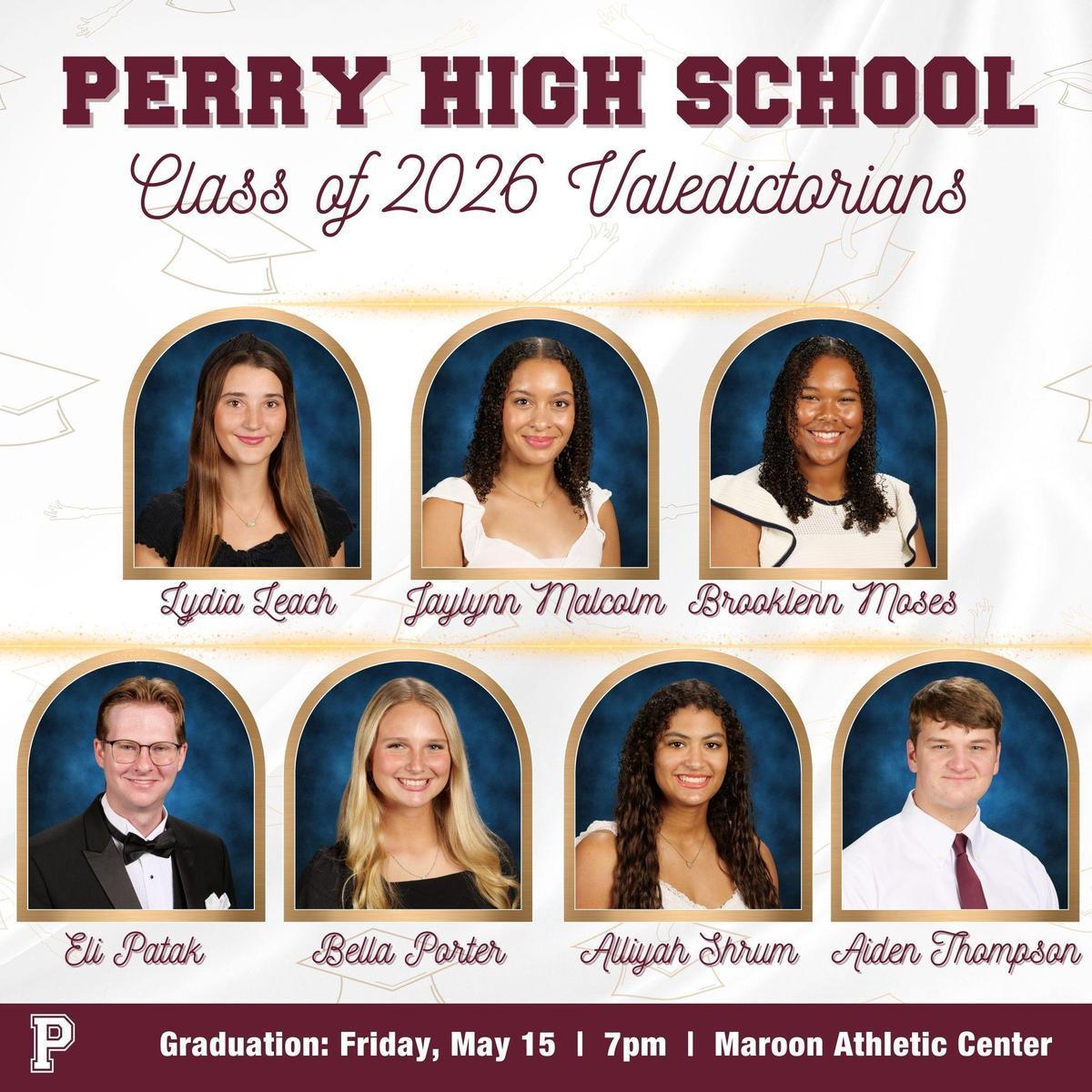 PHS Class of 2026 Valedictorians Announced