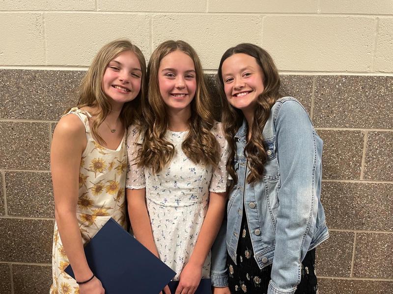 Hickory Creek Students Inducted into National Junior Honor Society Featured Photo
