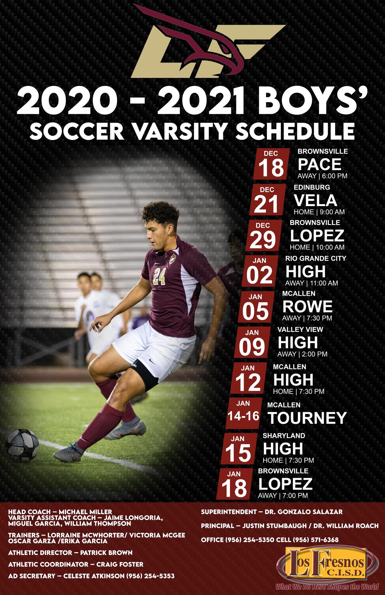 Schedules High School Lfhs Lfu Boys Soccer Athletics