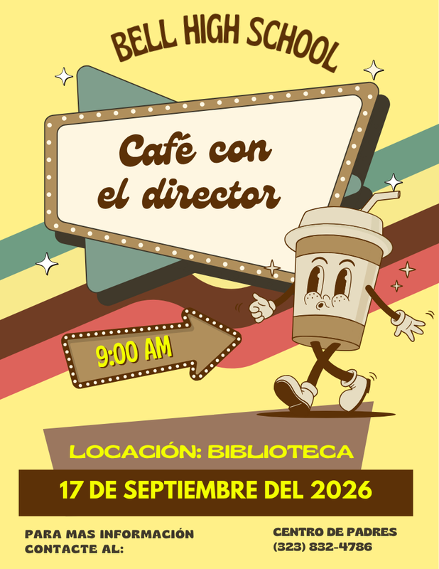 Café con el Director (9.17.2026 @ 9am) Featured Photo
