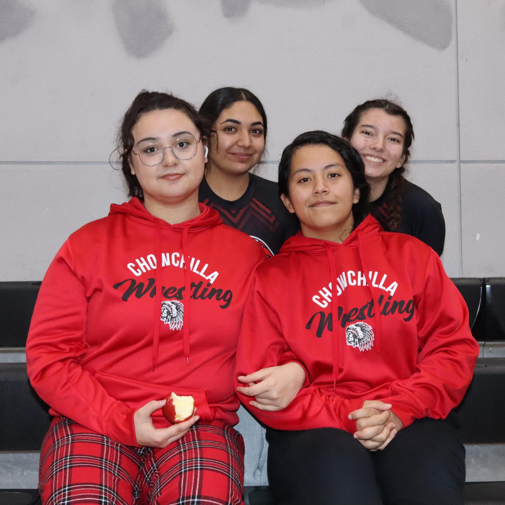 Girls wrestling at madera south