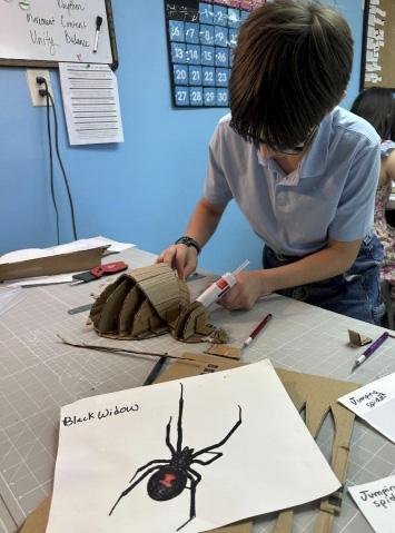 studio art spider project