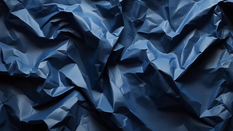 background blue crumpled paper