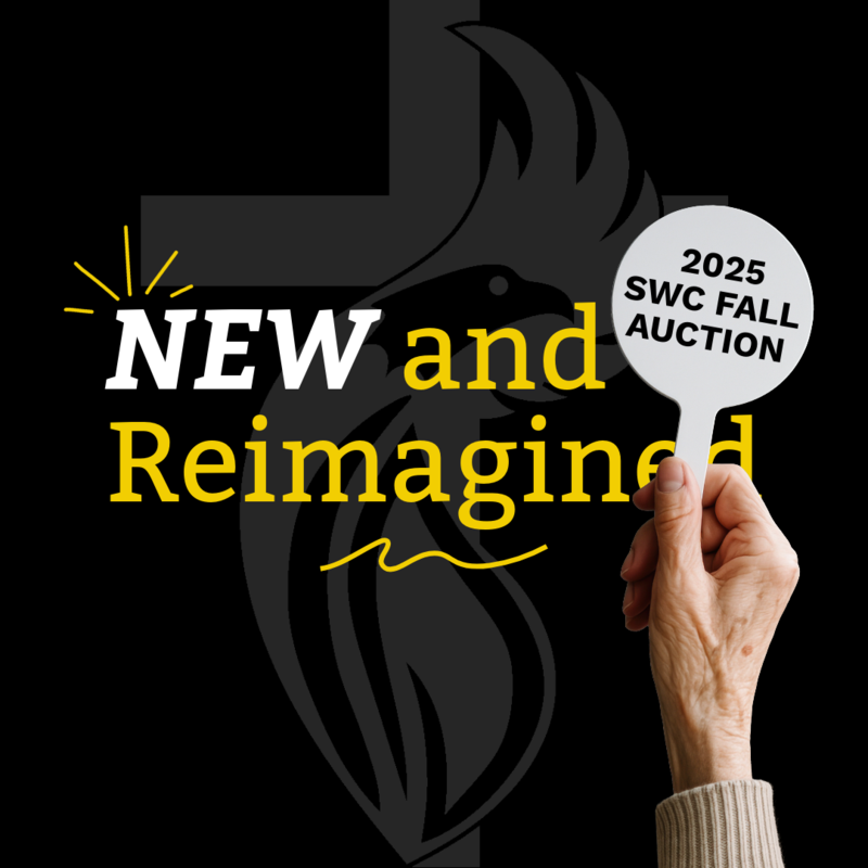 new and reimagined donation sale graphic
