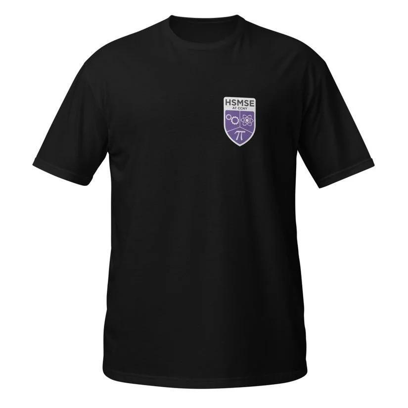 black HSMSE logo t-shirt