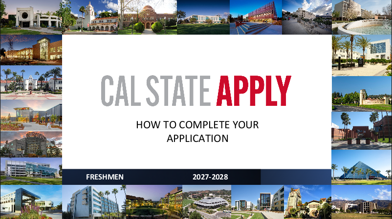 Apply to Cal State Presentation
