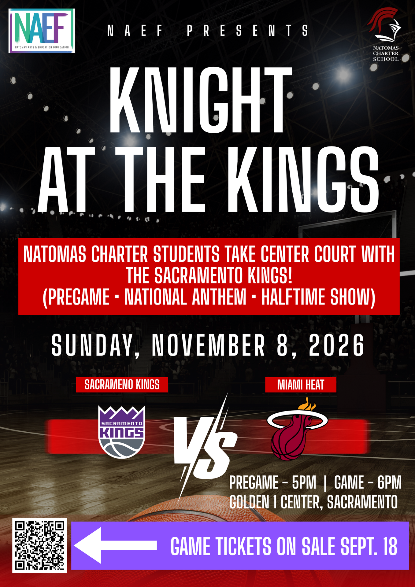 flyer for kings fundraising event
