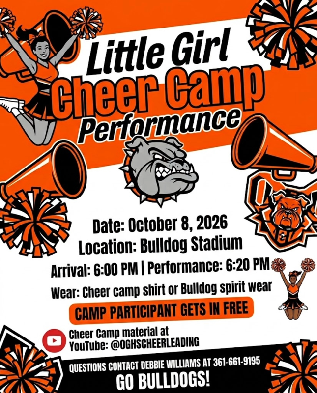 Little Girl Cheer Camp Cheerleaders Featured Photo