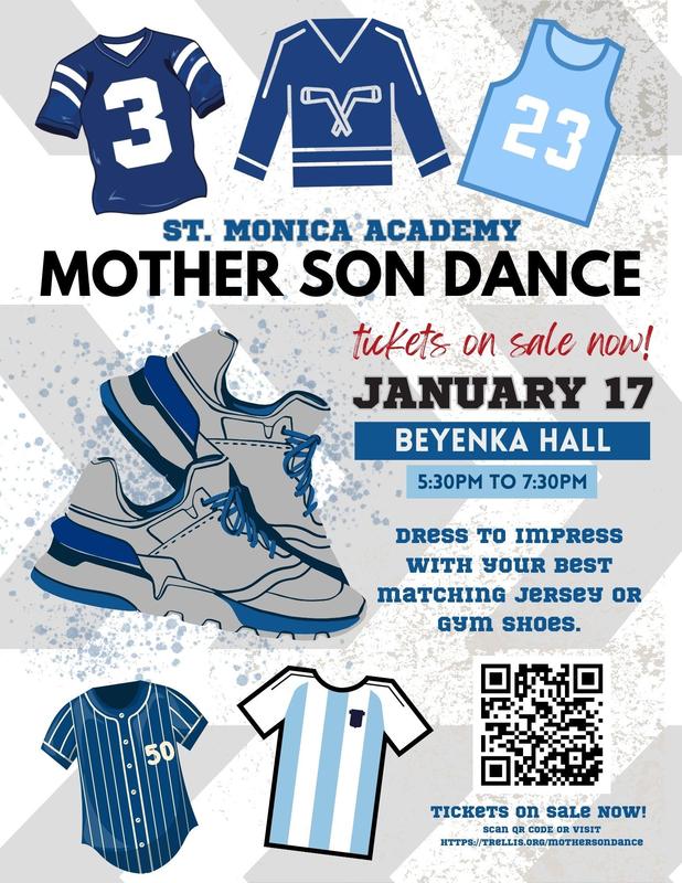 Mother Son Dance January 17th 5:30pm