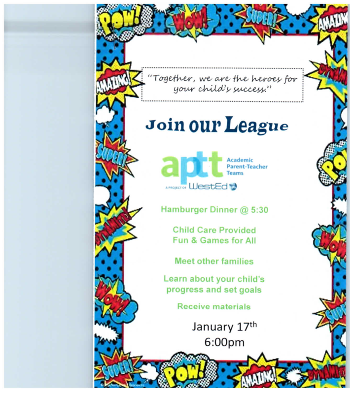 APTT Meeting: Jan. 17, 2019 5:30 pm to 7:00 pm Featured Photo