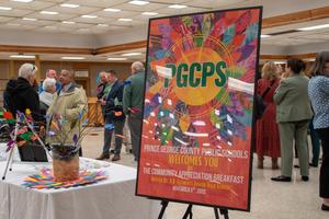 N.B. Clements Jr. High School's chorus performs during the community breakfast