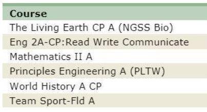 schedule