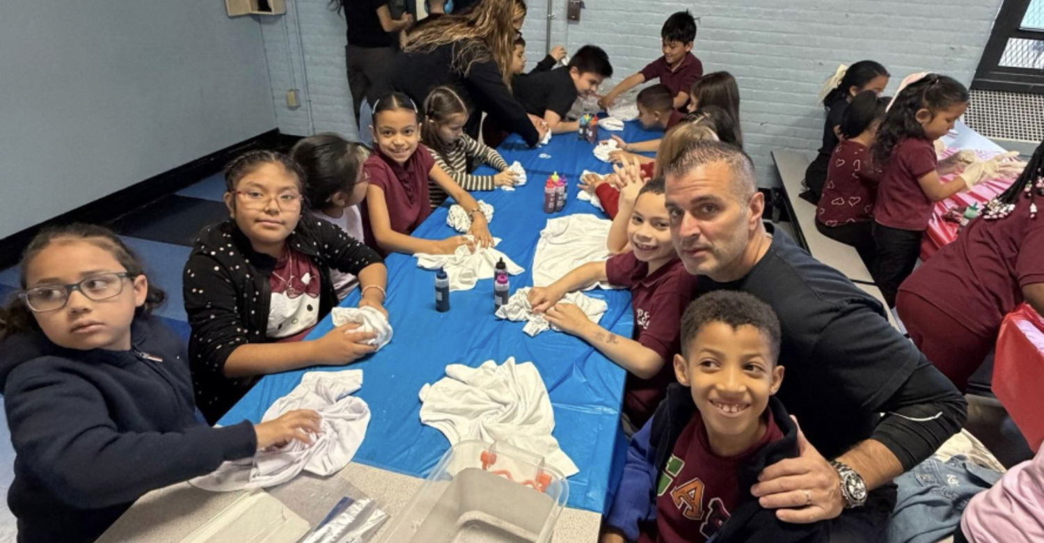 Tie Dye Day with Principal Pignataro