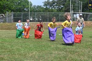 Field day kids having fun.
