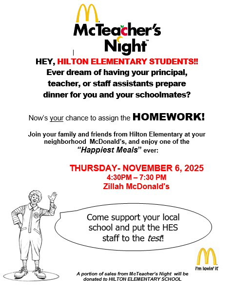 McTeacher Night November 6, 2025 Featured Photo
