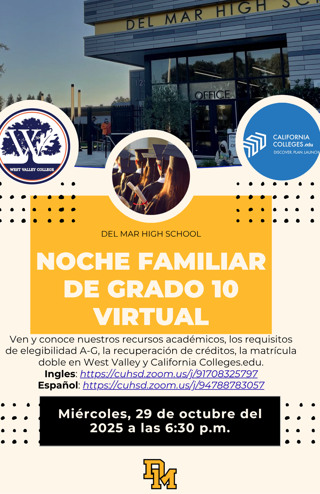 virtual sophomore family night on oct 29 2025