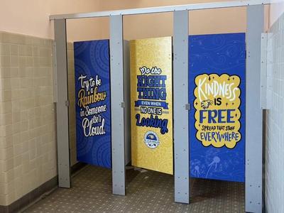 QUOTES ON BATHROOM DOORS