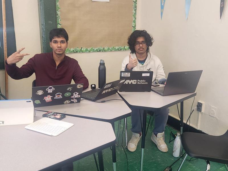 Students sitting at desk