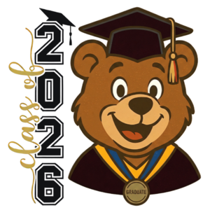 graduating bear